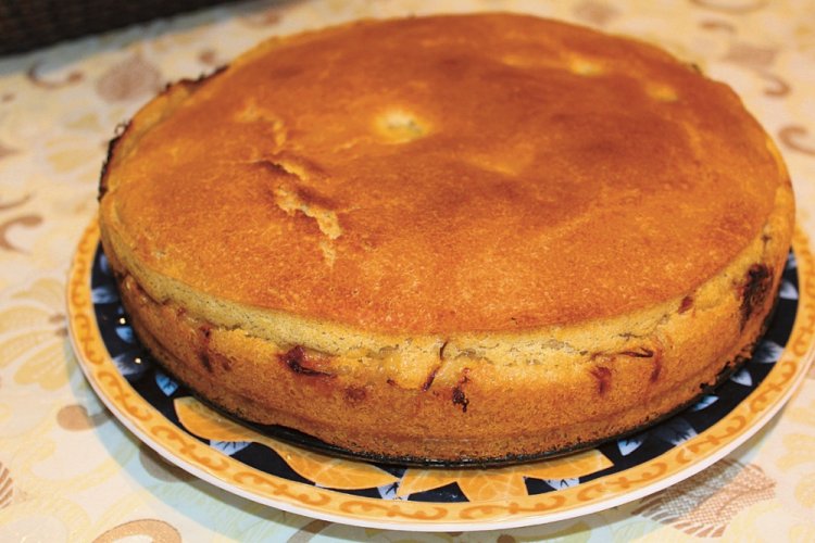 Pastel de Cuaresma con guisantes
