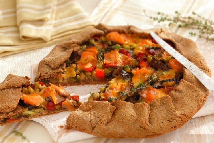 Pastel de Cuaresma con verduras