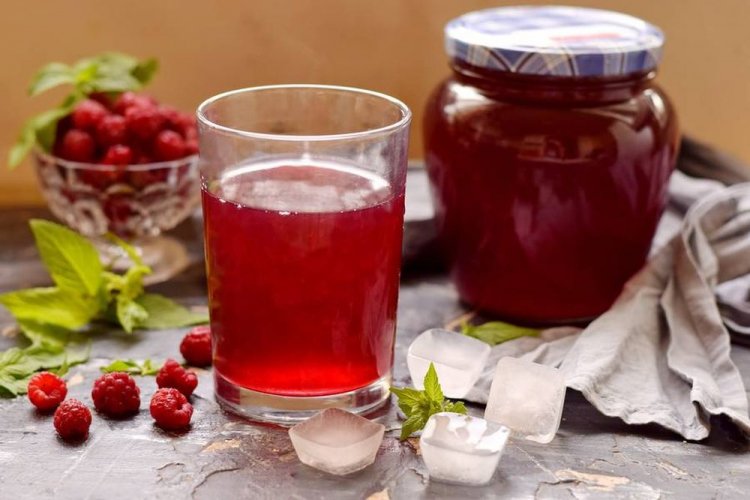 Raspberry and Mint Compote for Winter