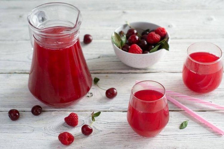 Raspberry and Cherry Compote