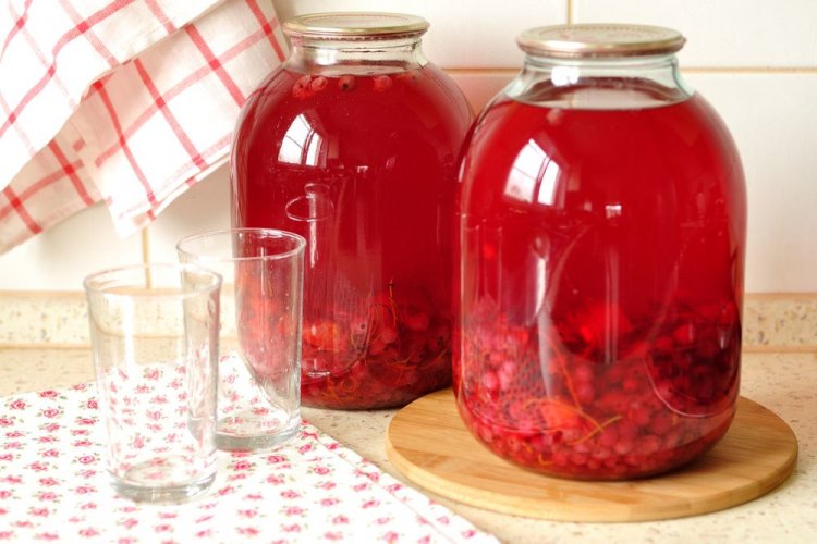 Red Currant and Strawberry Compote for Winter