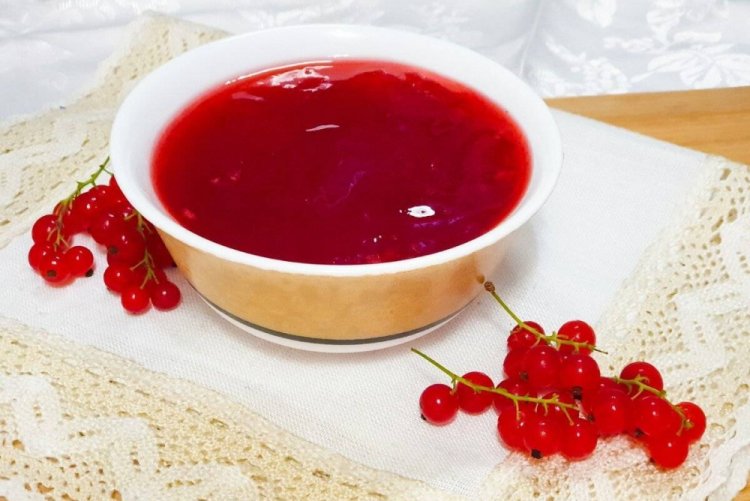 Gelatina de frambuesa y grosella