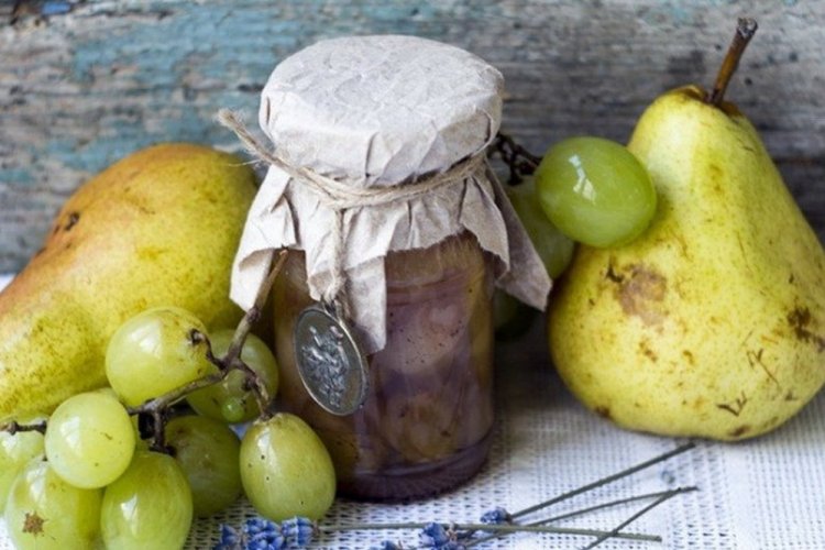 Trauben-Birnen-Marmelade für den Winter