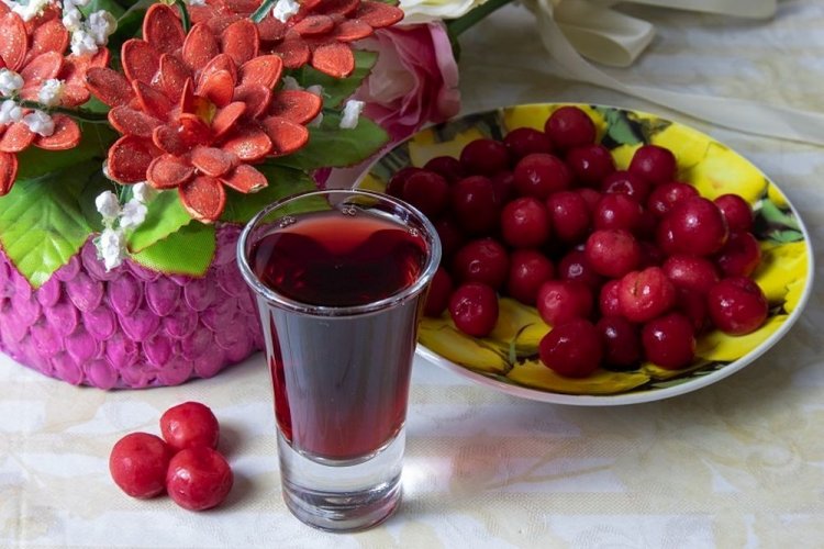 Licor de cereza congelada
