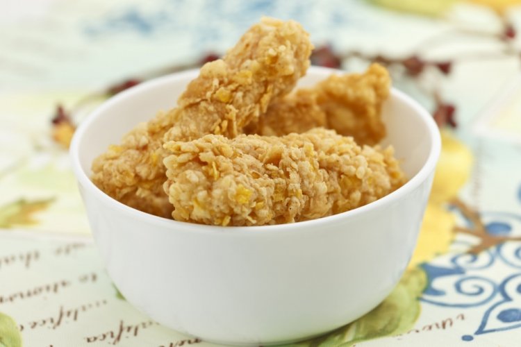 Chicken Strips in Oat Flakes