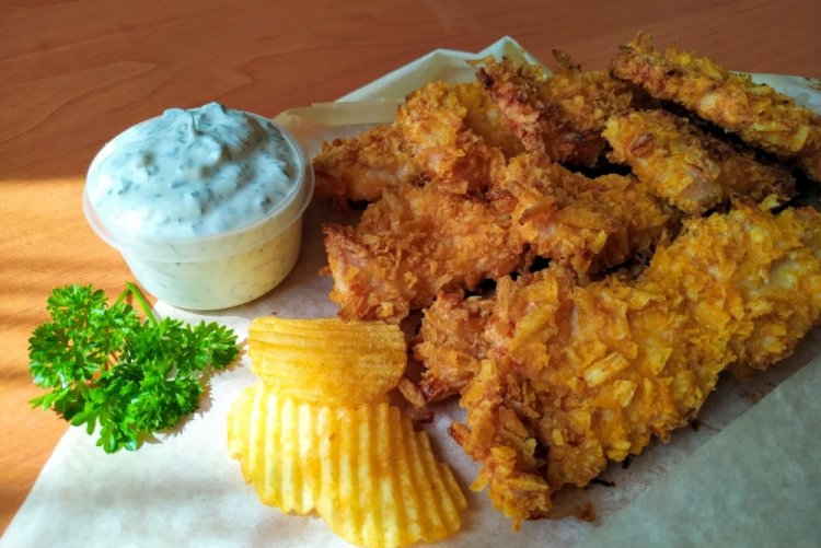 Chip-Crusted Chicken Strips