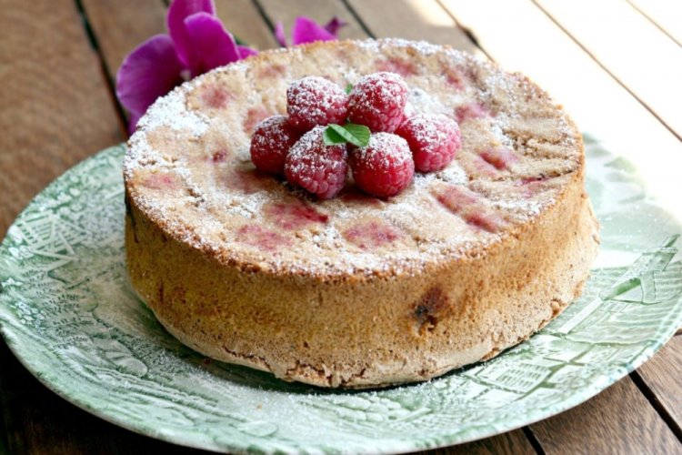 Raspberry and Apple Charlotte