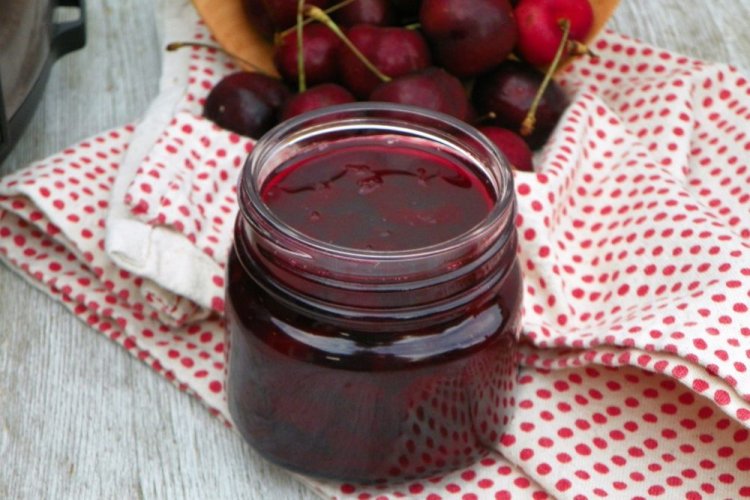 Cherry Jelly with Coffee