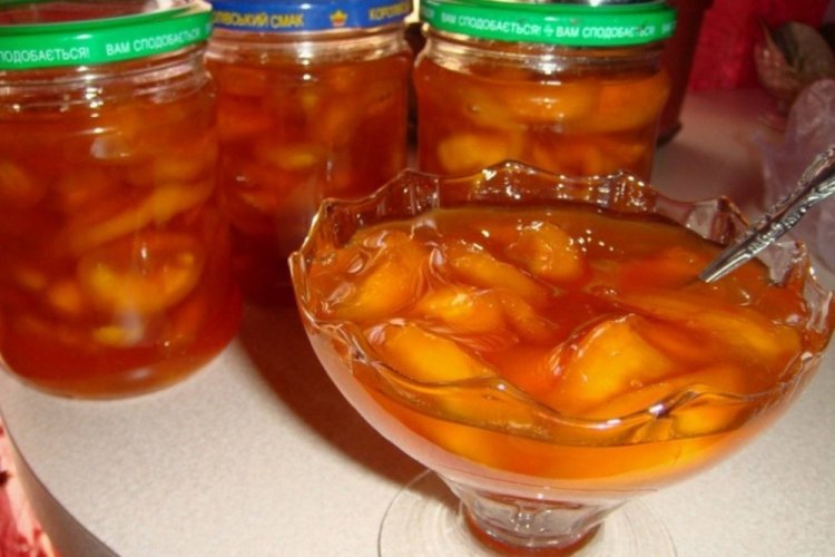Pfirsichmarmelade mit Gelatine