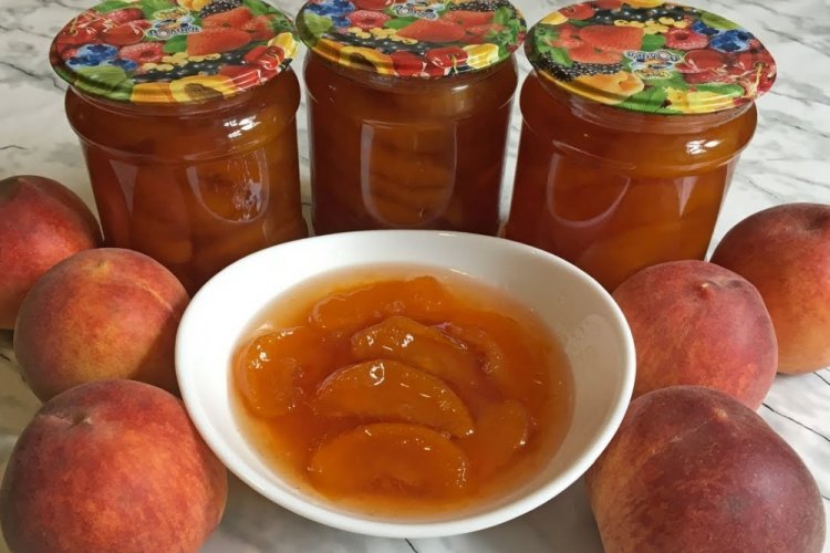 Pfirsichmarmelade im eigenen Saft