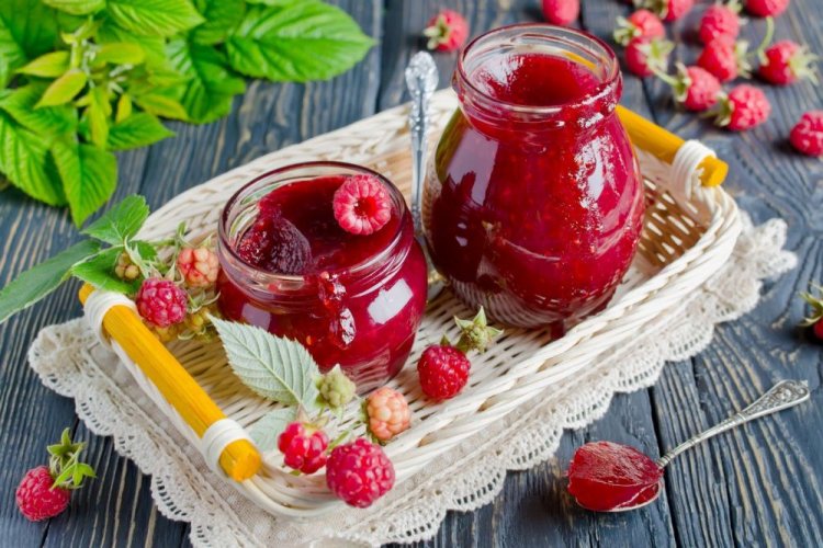 Himbeergelee mit Agar-Agar