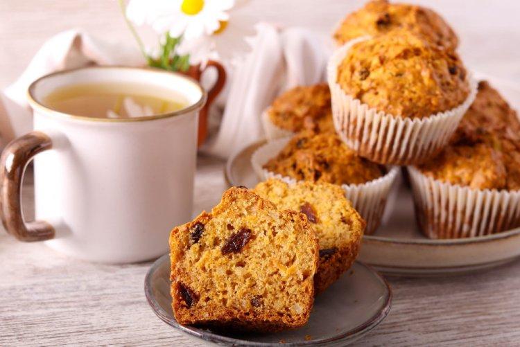 Vegane Karottenmuffins mit Nüssen