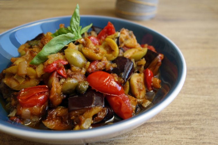 Lenten Caponata with Beans