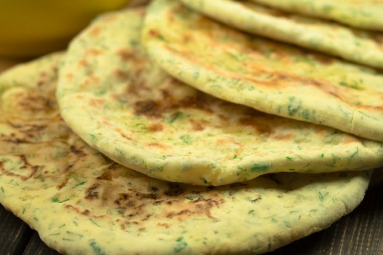 Lenten Herb Flatbreads in a Pan