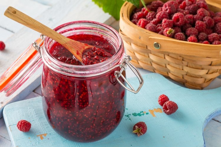 Himbeer-Fünf-Minuten-Marmelade mit Agar-Agar