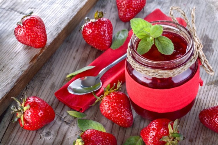 Confitura de fresa con agar-agar