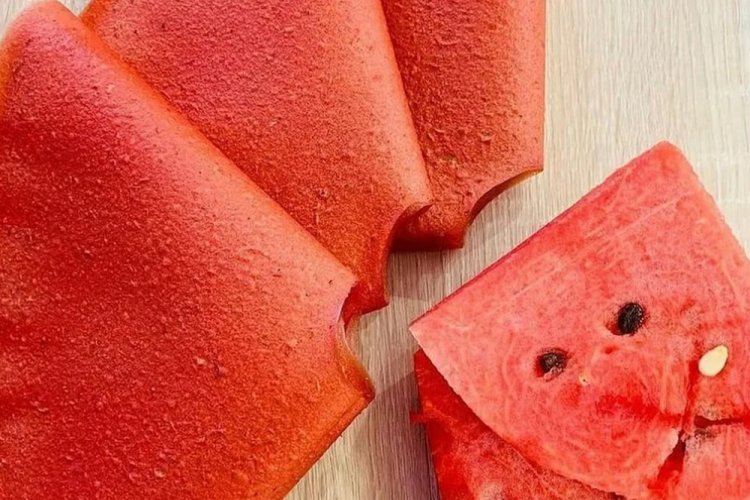 Watermelon and Apple Fruit Leather