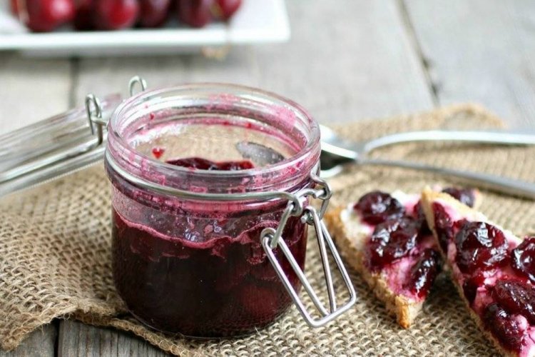 Mermelada de ciruela cereza con vainilla