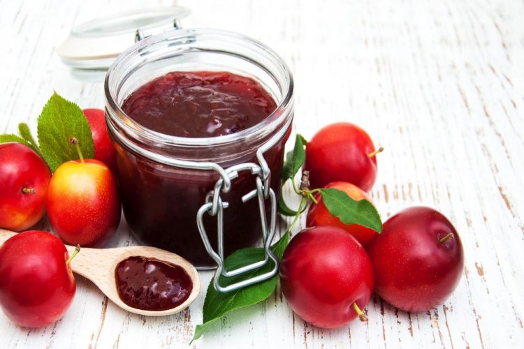 Mermelada de ciruela cereza con almidón