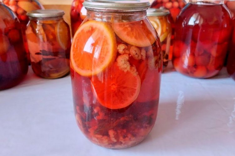 Orange, Raspberry, and Mint Mojito Compote