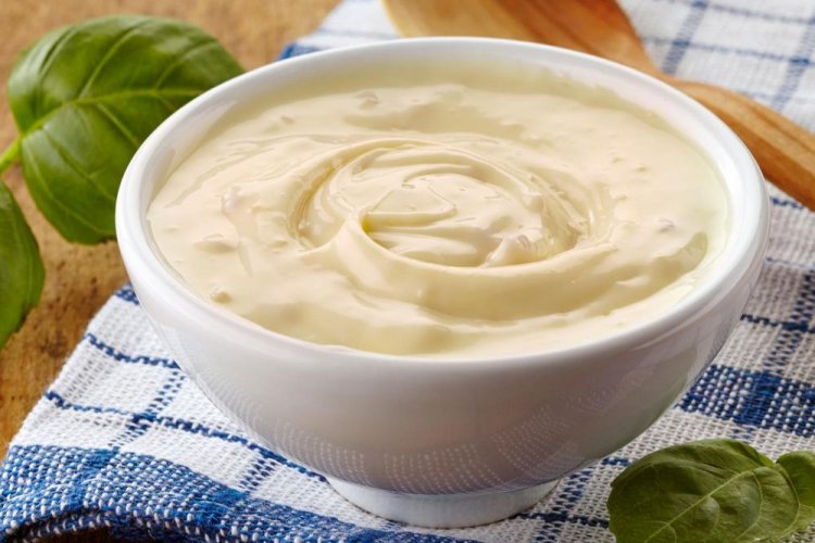 Vegan Mayonnaise with Mushroom Broth