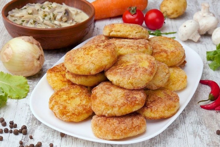Kartoffel-Frikadellen mit Grieß