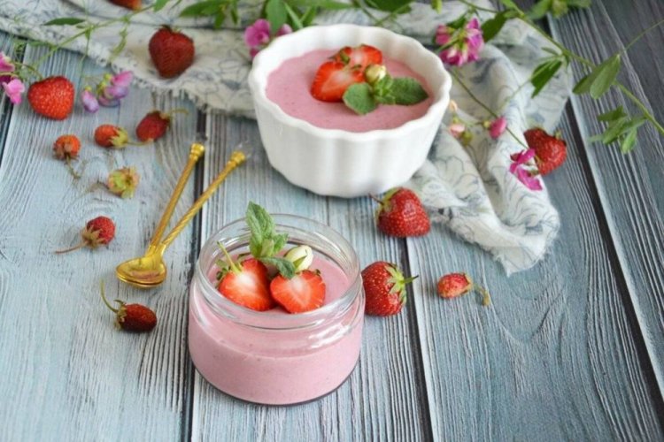 Mousse de fresa