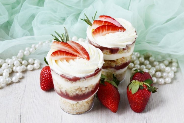 Trifle de fresa