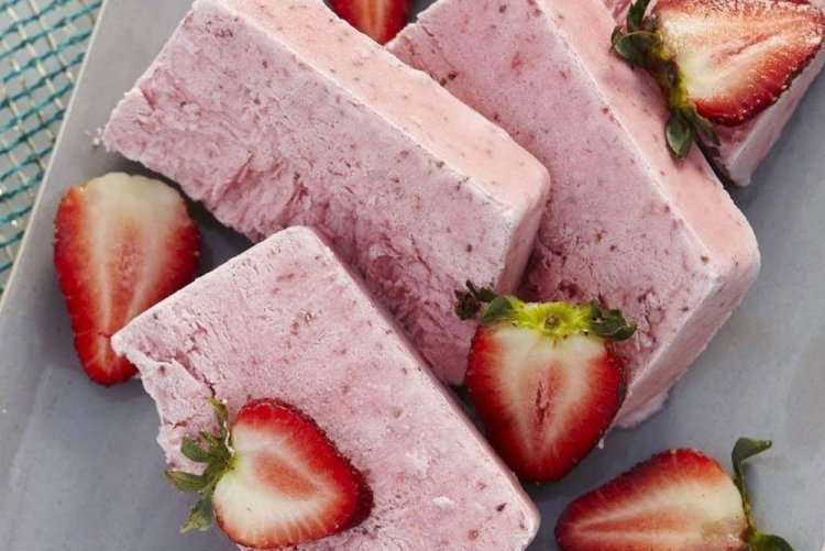 Semifrío de fresa
