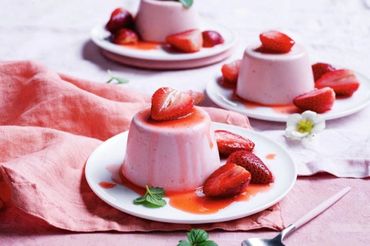 Panna Cotta de fresa