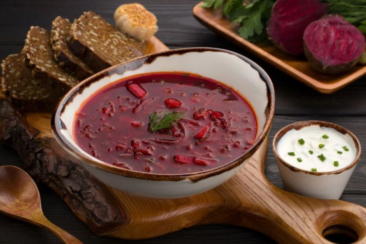 Borsch rojo sin carne