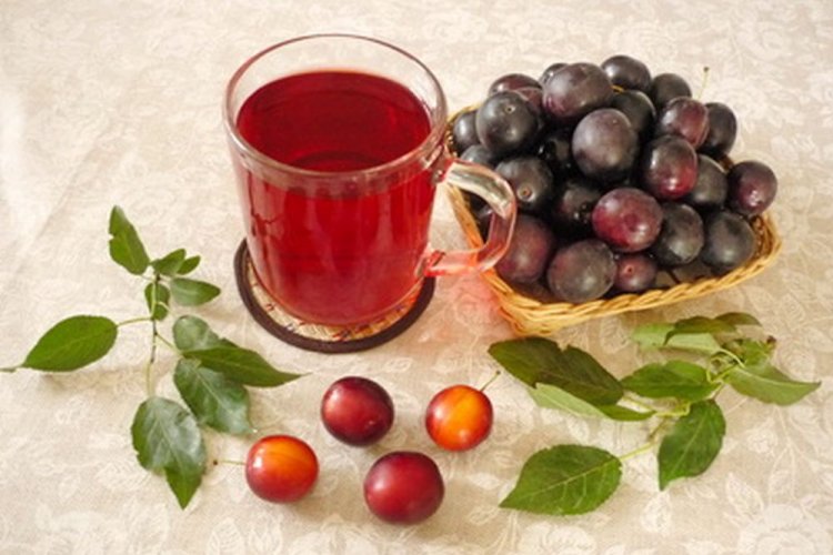 Compota de ciruela cereza de verano