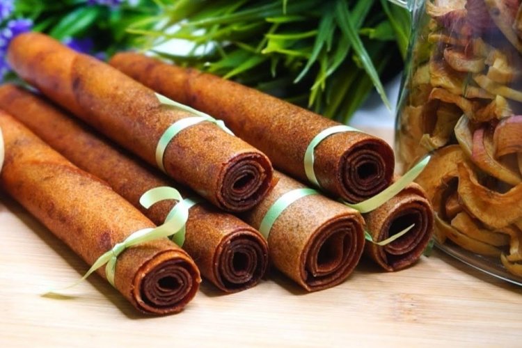 Apricot Fruit Leather with Stevia and Lemon Zest