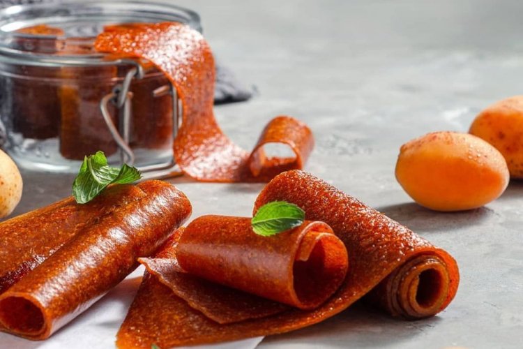 Apricot Fruit Leather with Mint Aroma
