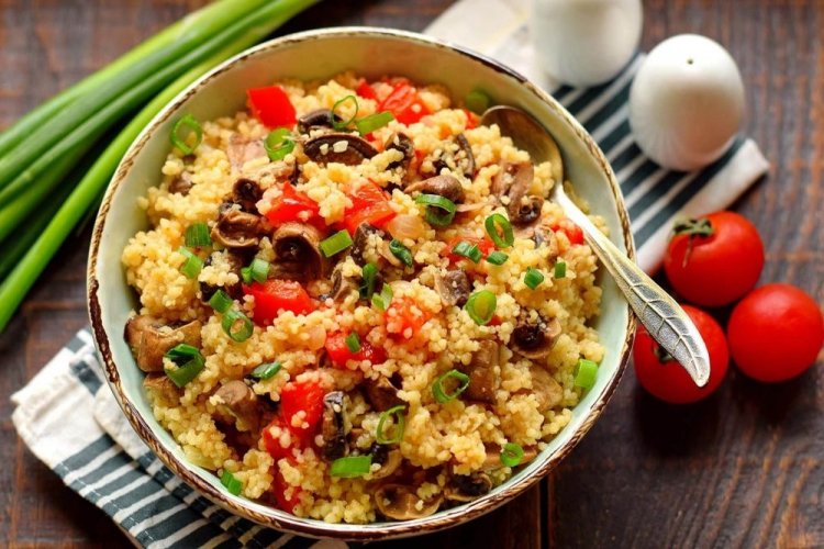 Couscous with Mushrooms and Vegetables