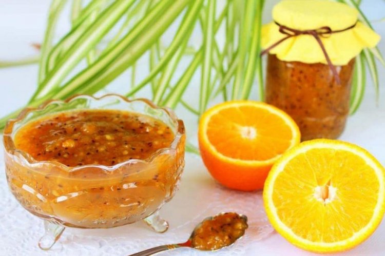 Mermelada de grosella con naranja sin cocción