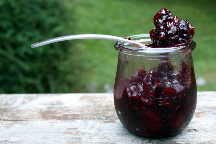 Redcurrant and Saskatoon Berry Five-Minute Jam