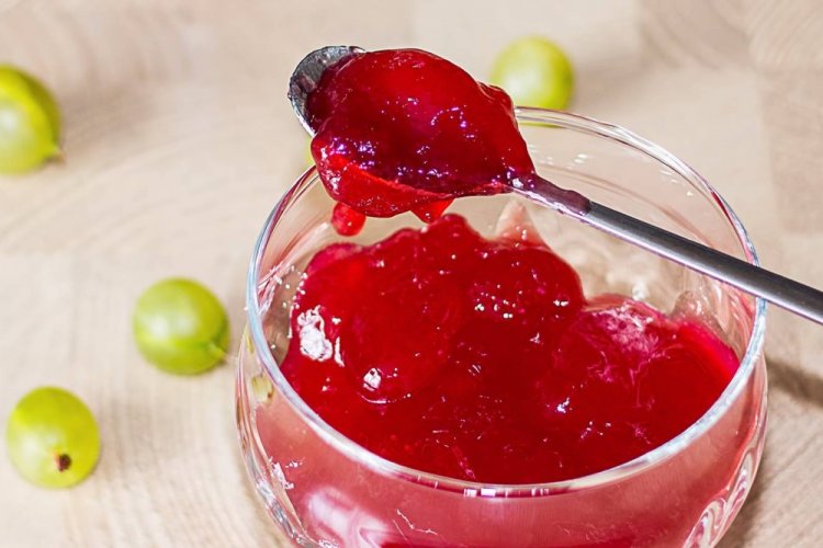Gooseberry and Raspberry Jam