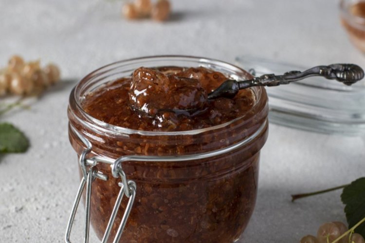 White Currant Jam Through a Meat Grinder