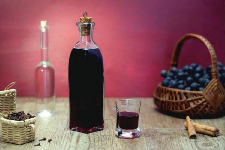 Saskatoon Berry Wine with Cloves and Cinnamon