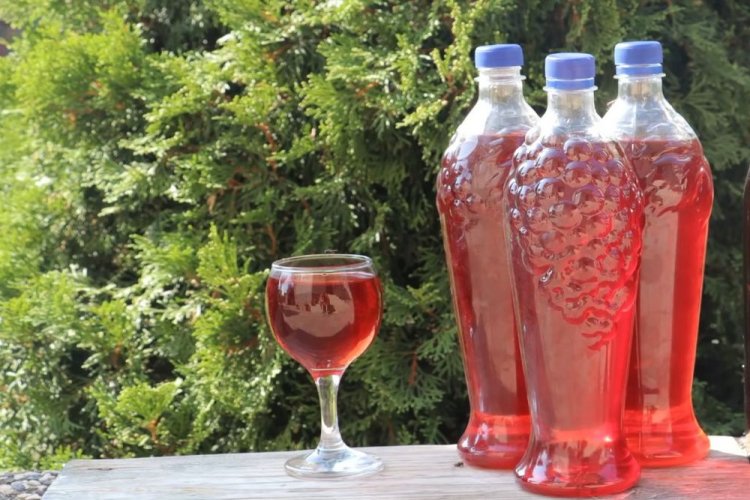 Saskatoon Berry Wine with Moonshine
