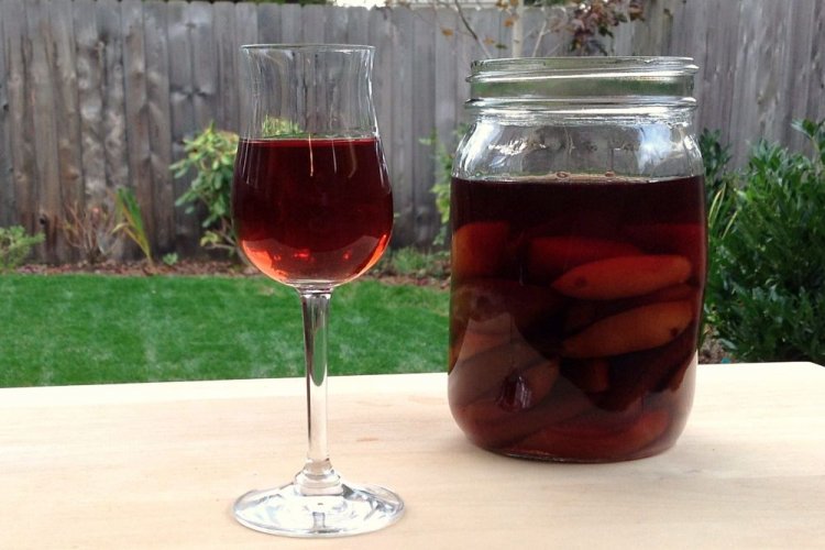 Saskatoon Berry and Apple Wine