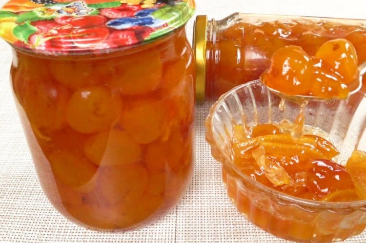 Mermelada de cereza amarilla