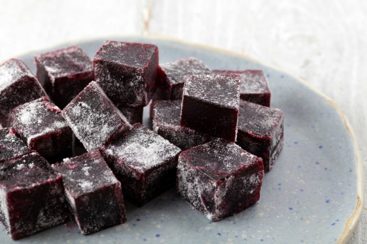Mermelada de grosella negra en azúcar glas