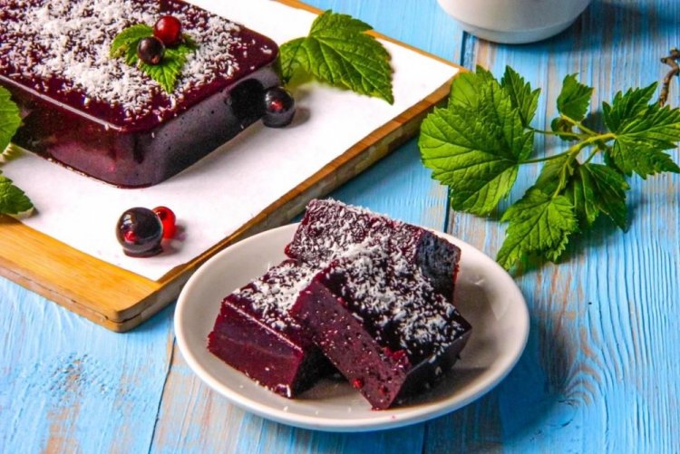 Mermelada de grosella negra con gelatina