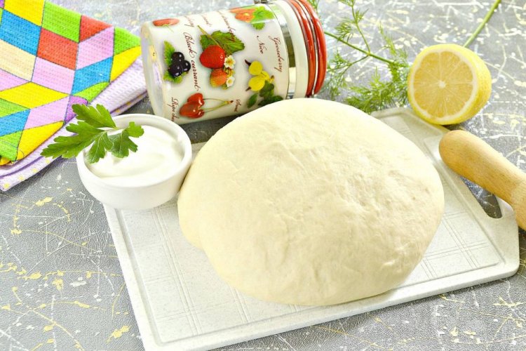Masa para pizza con kéfir y bicarbonato de sodio
