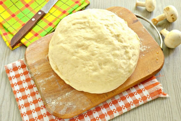 Masa para pizza con kéfir y aceite de oliva