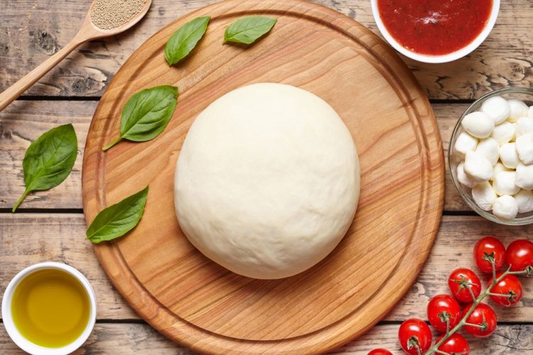 Masa para pizza con kéfir y levadura seca