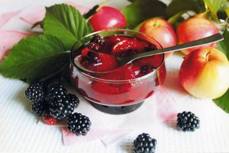 Варенье из ежевики и яблок
