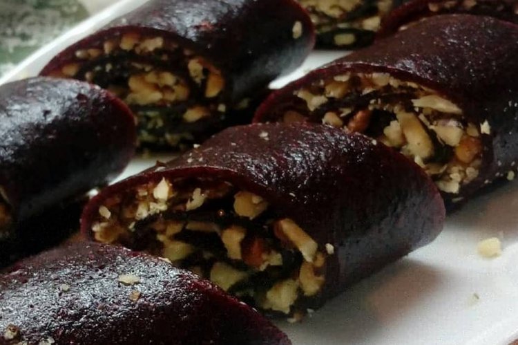 Pastila de ciruela con nueces